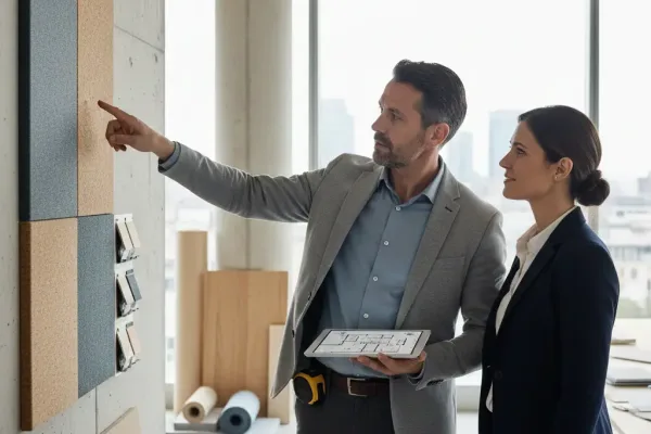 Эксперт принимает решение по ремонту и реновации помещения